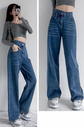 High-Waist Wide-Leg Jeans