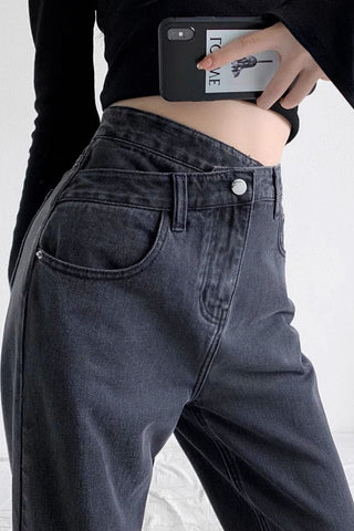 High-Waist Wide-Leg Jeans