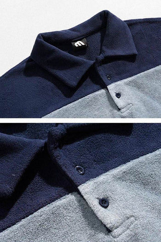 polo collar sweatshirt