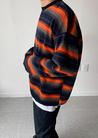 loose striped sweater