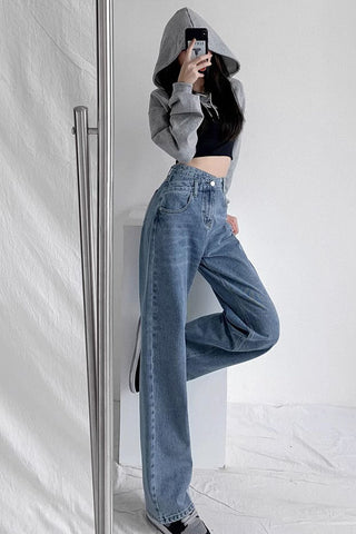 High-Waist Wide-Leg Jeans