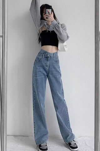 High-Waist Wide-Leg Jeans