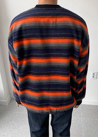 loose striped sweater