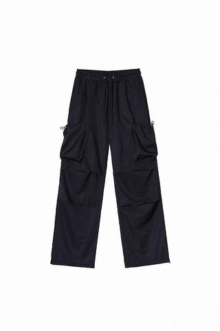 loose casual parachute cargo pants