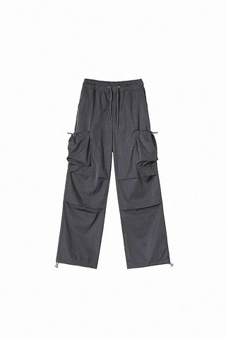 loose casual parachute cargo pants