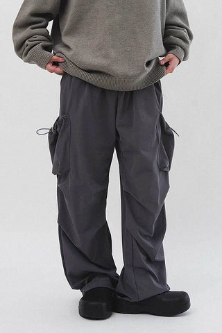 loose casual parachute cargo pants