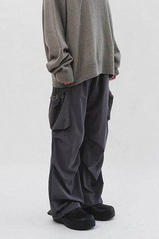 loose casual parachute cargo pants