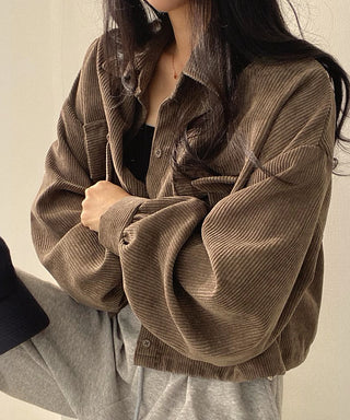 lapel corduroy jacket