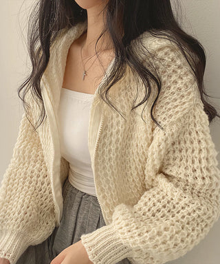 hooded loose thick lapel sweater