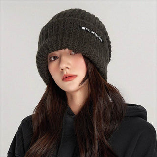 loose woolen knitted beanie