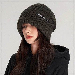 loose woolen knitted beanie