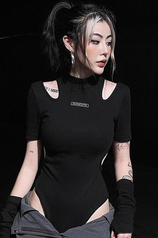 black hollow UC11 Bodysuit