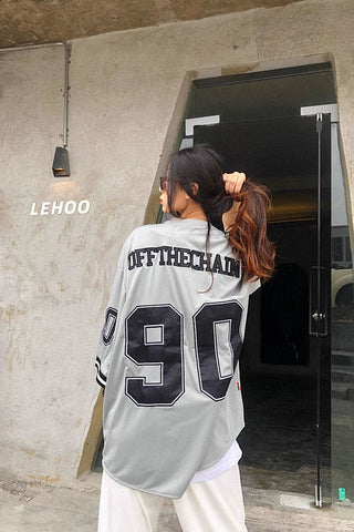 retro loose baseball jersey