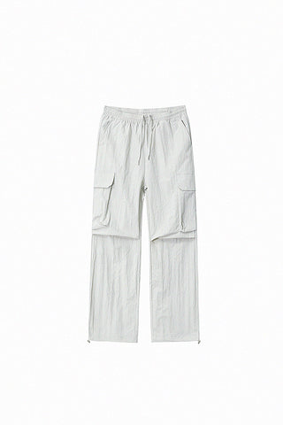 Flap Pocket Drawstring Cargo Pants