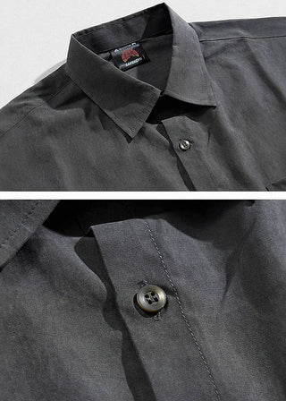 Iron free loose Casual long sleeve shirt