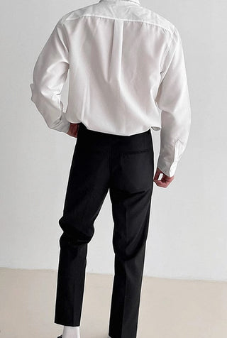 Solid loose Long sleeve shirt