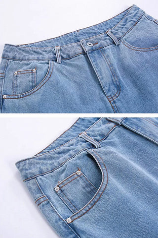 retro loose casual jeans