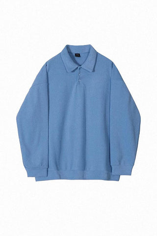 Loose lapel versatile sweatshirt