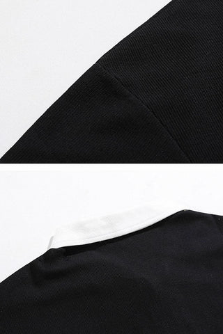 contrast polo t-shirts