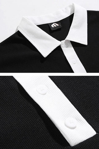 contrast polo t-shirts