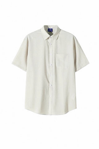 casual loose lapel short-sleeve shirt