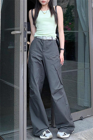 casual overalls high waist pants