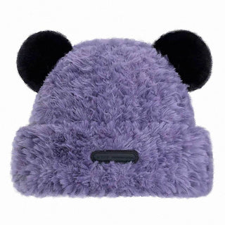 plush knitted woolen beanie