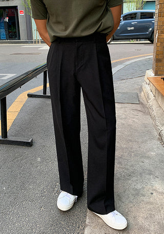 Straight Leg Loose Suit Pants