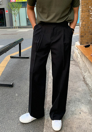 Straight Leg Loose Suit Pants