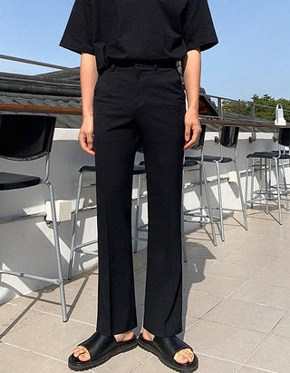 Micro-flared trousers