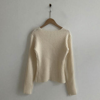 Retro Square Collar Ribbon Sweater