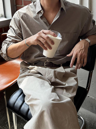 loose casual long-sleeved shirt