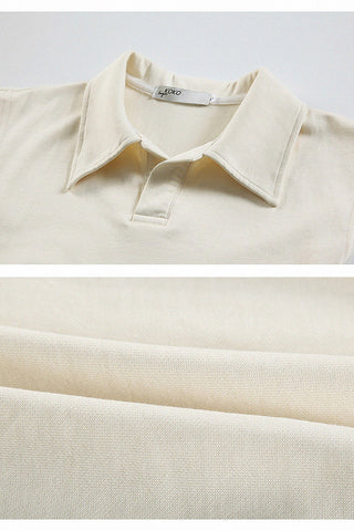 retro polo crop t-shirt