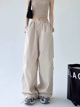 Loose wide leg drape casual pants