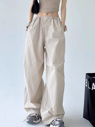 Loose wide leg drape casual pants