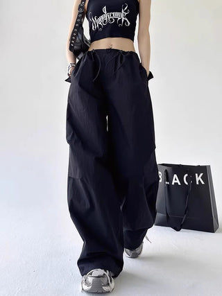 Loose wide leg drape casual pants