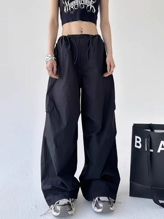 Loose wide leg drape casual pants