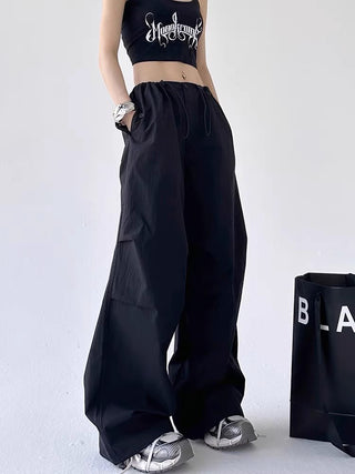 Loose wide leg drape casual pants