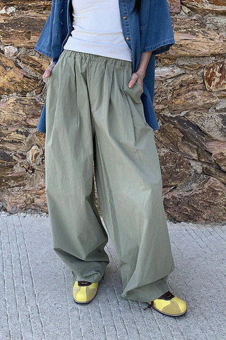 loose high waist casual pants [NW01]