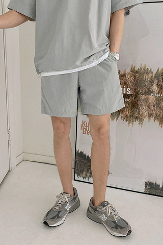 loose lapel t-shirt two-piece