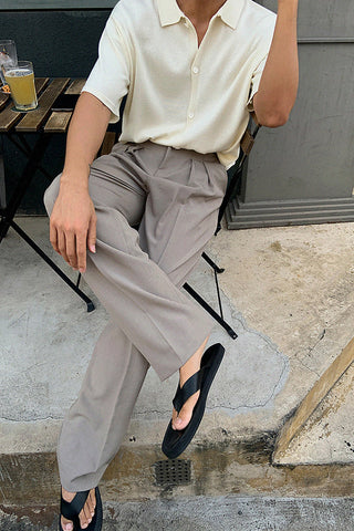 Casual Loose Wide-Leg Fit Pants