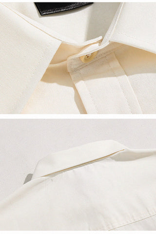 Loose Casual Linen Short-Sleeve Shirt