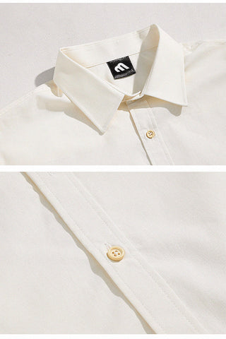 Loose Casual Linen Short-Sleeve Shirt