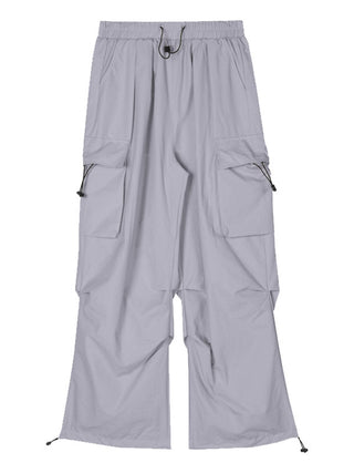 drawstring cargo trousers