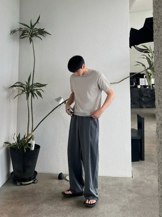 Breathable wide-leg pants