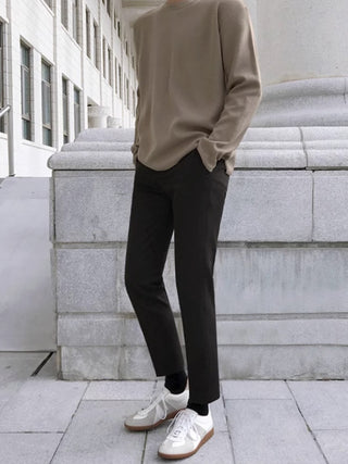 casual slim loose fit trousers