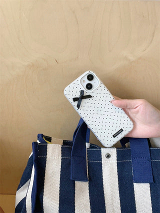 Dot bow iPhone case