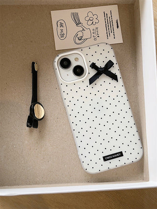 Dot bow iPhone case