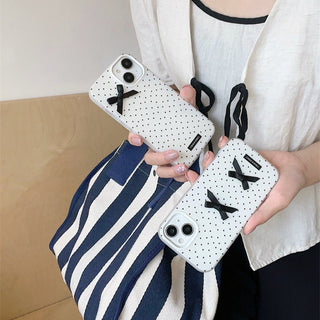 Dot bow iPhone case