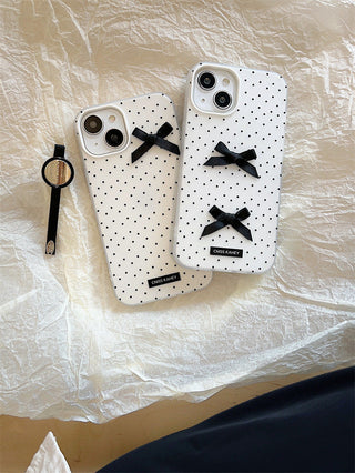 Dot bow iPhone case